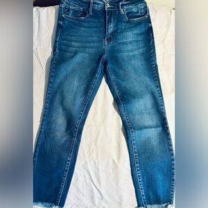 Women's Frayed Hem Kan Can Jeans size 9